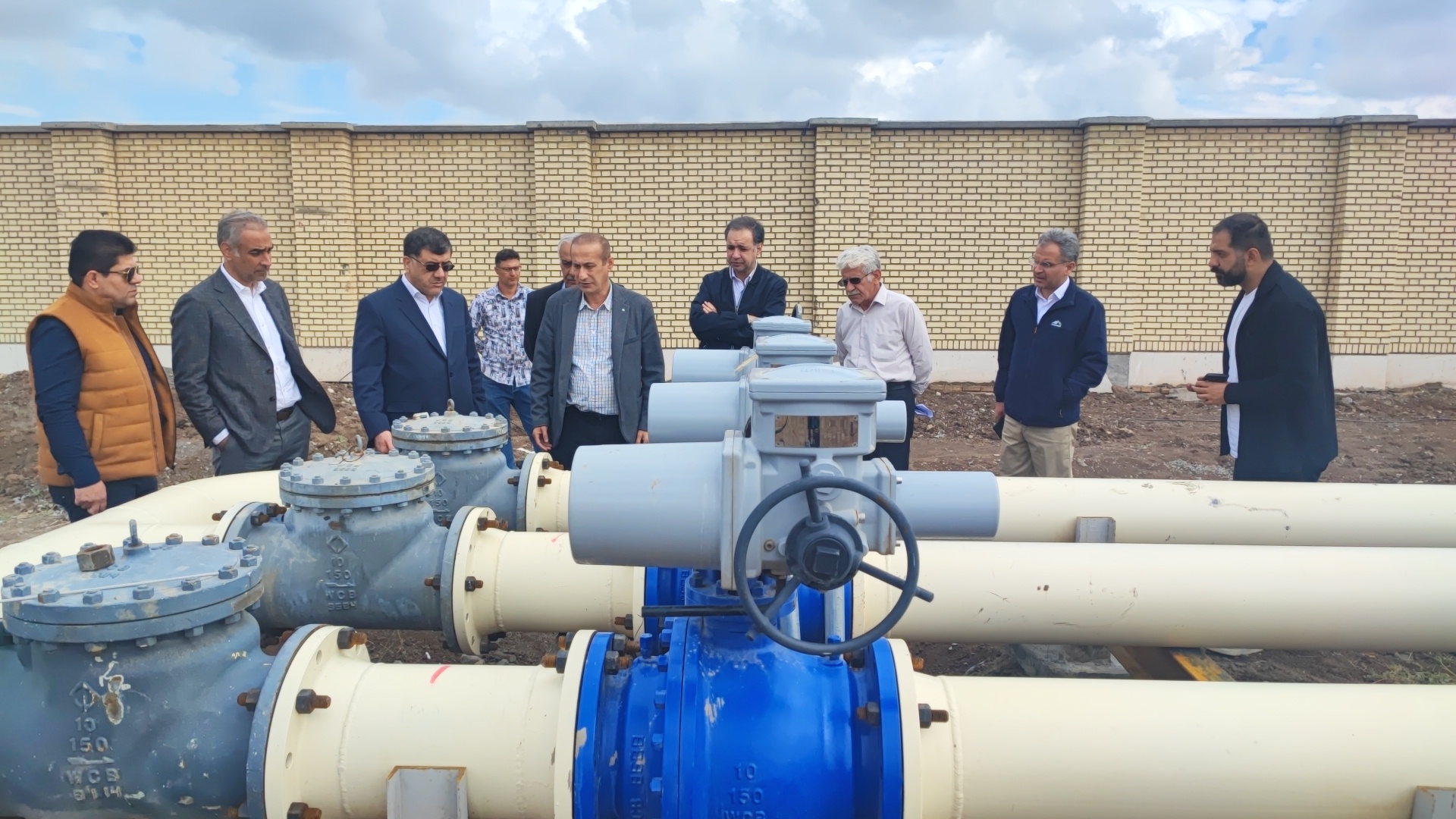 بازدید مدیرعامل شرکت از طرح احداث خط لوله تبریز/ارومیه